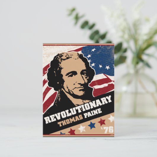 Thomas Paine Revolutionary Briefkaarten (Staand voorkant)