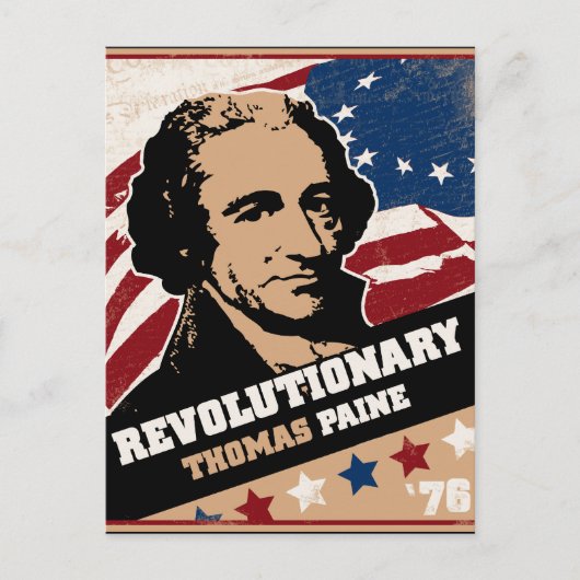 Thomas Paine Revolutionary Briefkaarten (Voorkant)