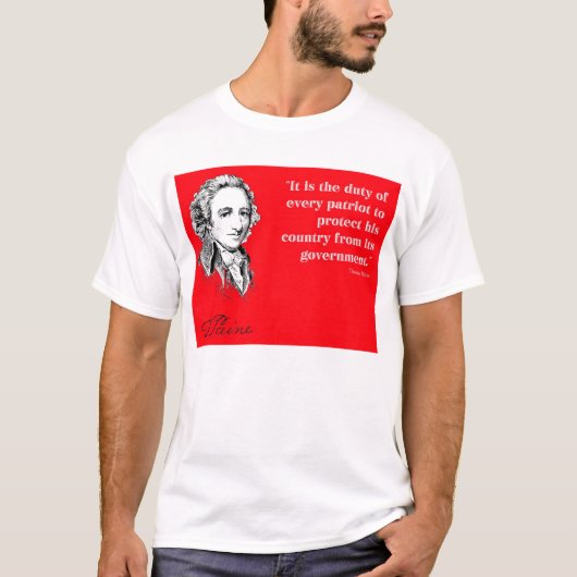 Thomas Paine T-shirt (Voorkant)
