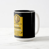 Thomas Paine Tweekleurige Koffiemok (Voorkant rechts)
