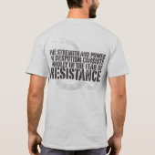 Thomas Paine Verzet Quote T-Shirt (Achterkant)