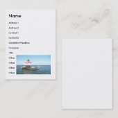 Thomas Point Lighthouse 9-7-08 Visitekaartje (Voorkant / Achterkant)