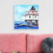 Thomas Point Lighthouse Canvas Afdruk (Insitu (Woonkamer))