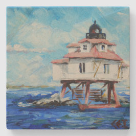 Thomas Point Lighthouse Stenen Onderzetter