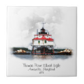 Thomas Point Shoal Light Tegeltje (Voorkant)