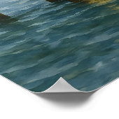 Thomas Point Shoal Lighthouse Aquarel Poster (Hoek)