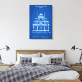 Thomas Point Shoal Lighthouse - Maryland - AD Canvas Afdruk (Insitu (Slaapkamer))