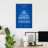 Thomas Point Shoal Lighthouse - Maryland - AD Poster (Thuiskantoor)