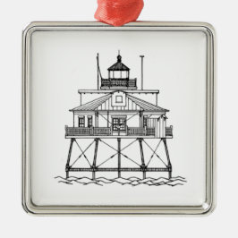 Thomas Point Shoal Lighthouse Metalen Ornament