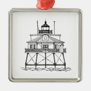 Thomas Point Shoal Lighthouse Metalen Ornament