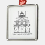 Thomas Point Shoal Lighthouse Metalen Ornament (Links)