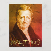 Thomas R. Malthus Briefkaart (Voorkant)