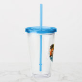 Thomas Retro Sunset Name Design Acryl Drinkbeker (Rechts)