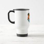 Thomas Retro Zonsondergang Naam Design Reisbeker (Links)