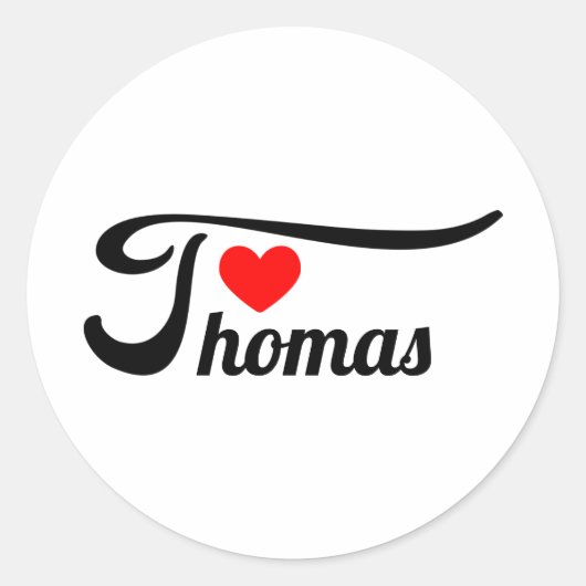Thomas Ronde Sticker (Voorkant)