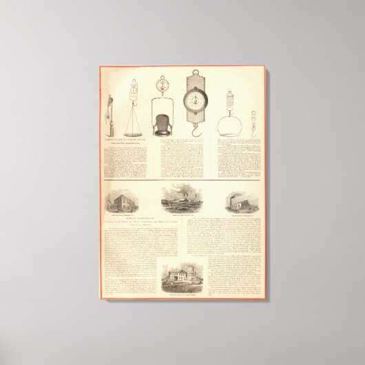 Thomas S Morton, fabrikant Morris Canvas Afdruk (Voorkant)