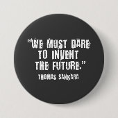 Thomas Sankara Black/White Button (Voorkant)