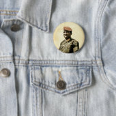 Thomas Sankara - Burkina Faso - Afrikaanse Preside Ronde Button 5,7 Cm (In situ)