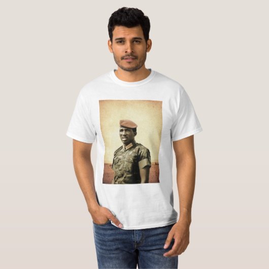 Thomas Sankara - Burkina Faso - Afrikaanse Preside T-shirt (Voorkant volledig)