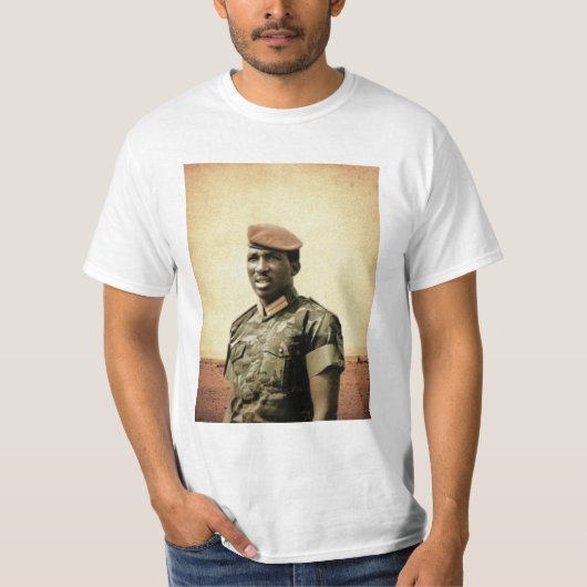 Thomas Sankara - Burkina Faso - Afrikaanse Preside T-shirt (Voorkant)