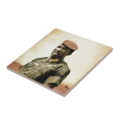 Thomas Sankara - Burkina Faso - Afrikaanse Preside Tegeltje (Zijkant)