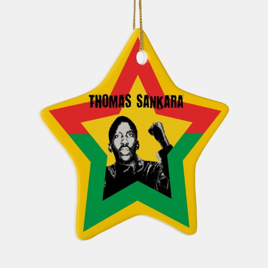 Thomas Sankara Burkina Fasso Star Xmas Ornament (Rechts)