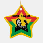 Thomas Sankara Burkina Fasso Star Xmas Ornament (Voorkant)