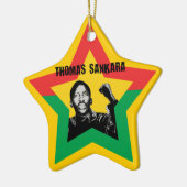 Thomas Sankara Burkina Fasso Star Xmas Ornament (Links)