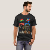 Thomas Sankara & Patrice Lumumba Pan-Afrikaans T-s T-shirt (Voorkant volledig)