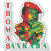 Thomas Sankara Sticker – Pan-Afrikaanse Revolution (Voorkant)