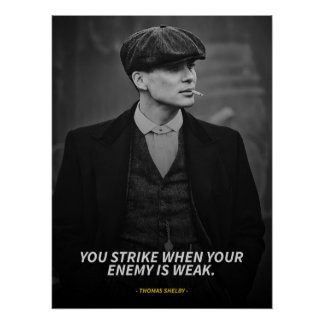 Thomas Shelby quotes Glossy Poster