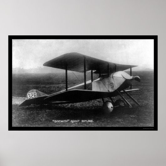 Thomas Sopwith's Scout Biplane 1919 Poster (Voorkant)