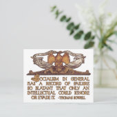 Thomas Sowell Quote over het socialisme Briefkaart (Staand voorkant)