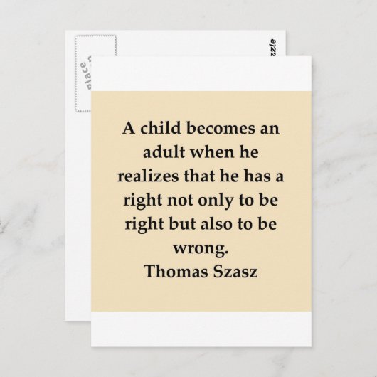 thomas szasz briefkaart (Voorkant / Achterkant)