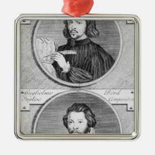 Thomas Tallis en William Byrd Metalen Ornament