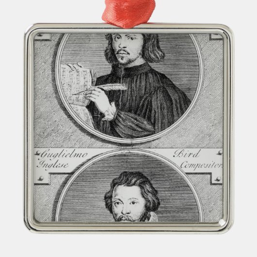 Thomas Tallis en William Byrd Metalen Ornament (Voorkant)