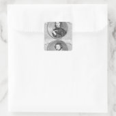 Thomas Tallis en William Byrd Vierkante Sticker (Tas)