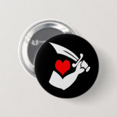 Thomas-Tew-Hearts Ronde Button 5,7 Cm (Voorkant /achterkant)