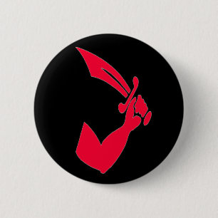 Thomas Tew-Red Ronde Button 5,7 Cm