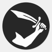 Thomas Tew Ronde Sticker (Voorkant)