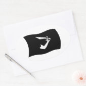 Thomas Tew Vlagsticker Ovale Sticker (Envelop)