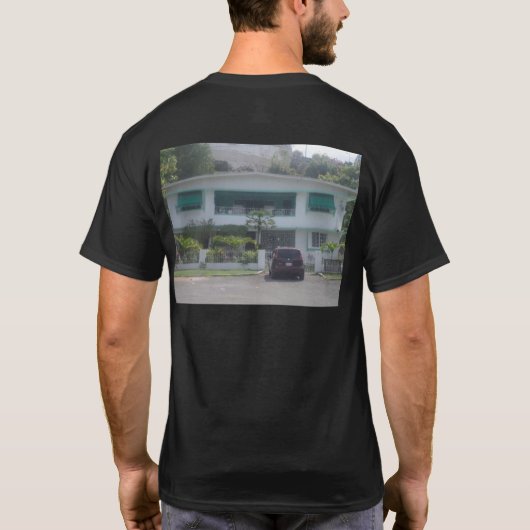 THOMAS THOMPSON. Basic donker T-shirt (Achterkant)