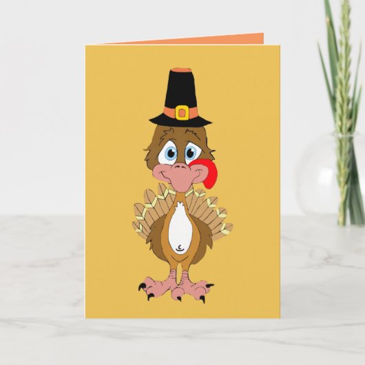 Thomas Turkey Persoonlijke Thanksgiving Kaart (Voorkant)