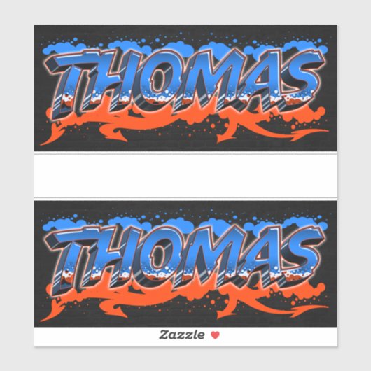 Thomas Vorname Name Graffiti Aufkleber Sticker (Vel)
