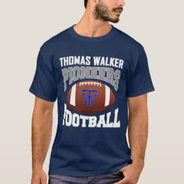 Thomas Walker Pioneers Football - donker T-shirt