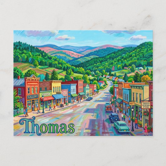 Thomas, West Virginia, VS Briefkaart (Voorkant)