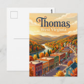 Thomas, West Virginia West Virginia Briefkaart (Voorkant / Achterkant)