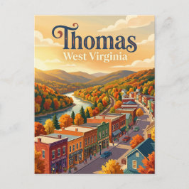 Thomas, West Virginia West Virginia Briefkaart
