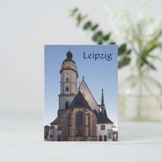 Thomaskirche, Leipzig Briefkaart (Staand voorkant)
