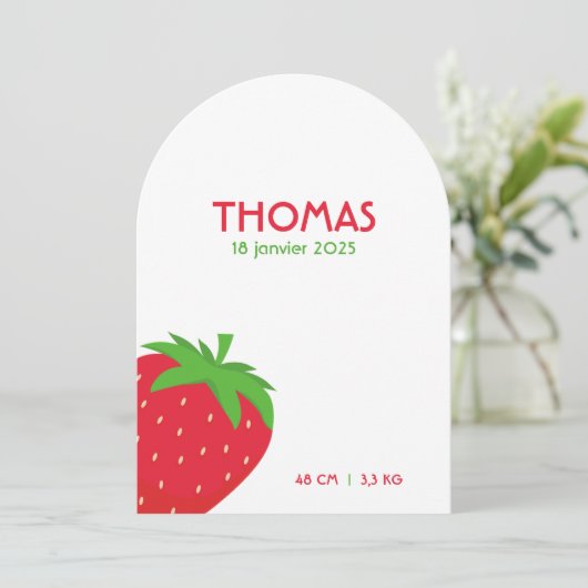 Thomas's geboorteplaats kaart (Staand voorkant)